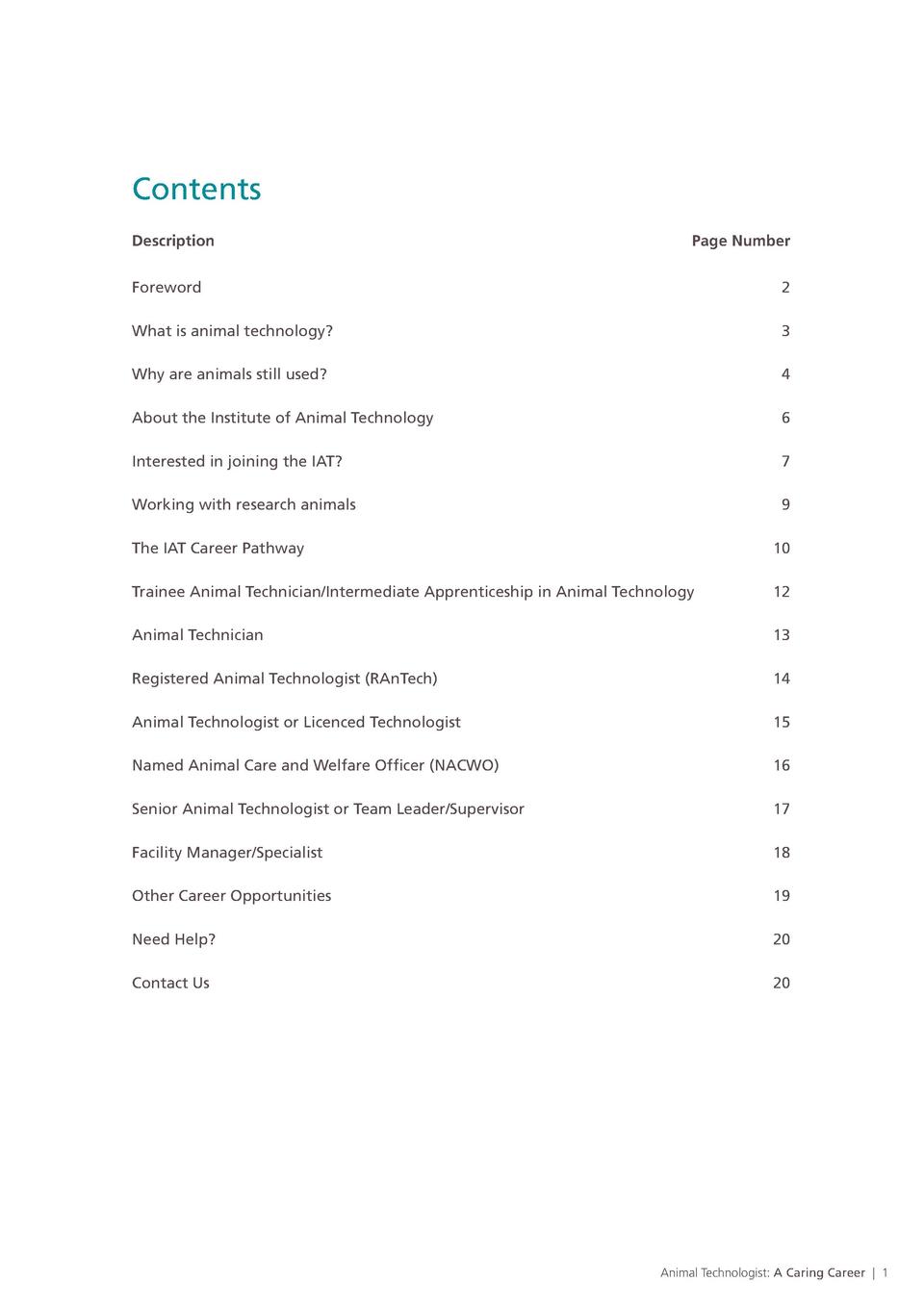 Career Brochure