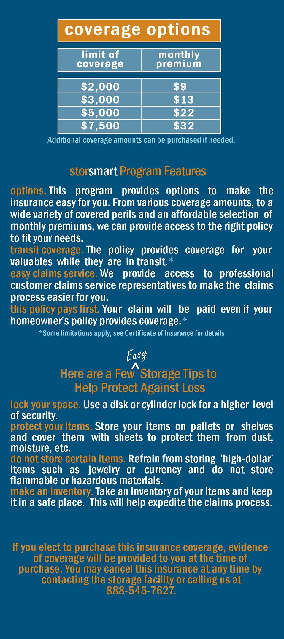 Storsmart Insurance OR17ND9