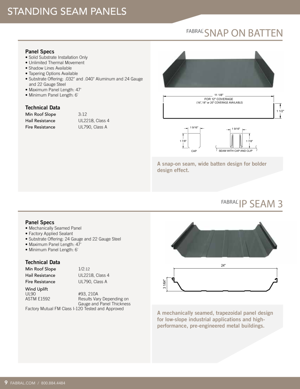 Fabral Metal Wall and Roof Systems