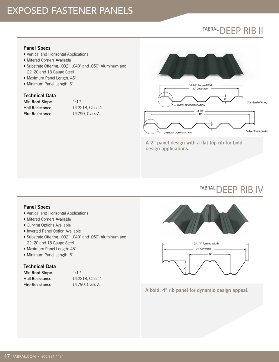Fabral Metal Wall and Roof Systems