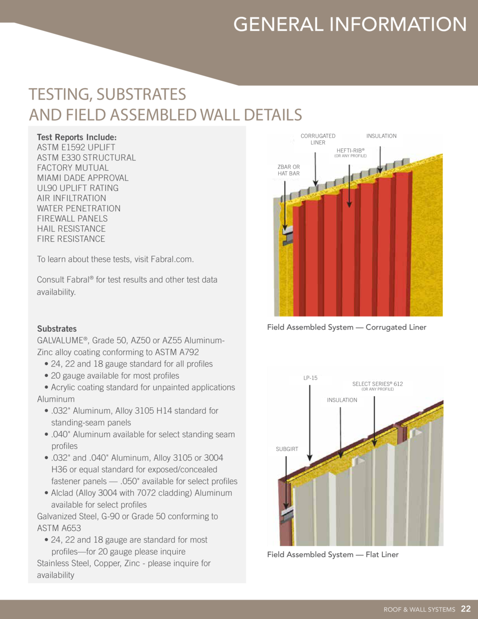 Fabral Metal Wall and Roof Systems