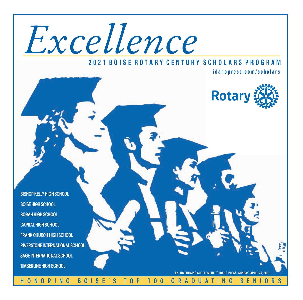 2021 Boise Rotary Century Scholars picture