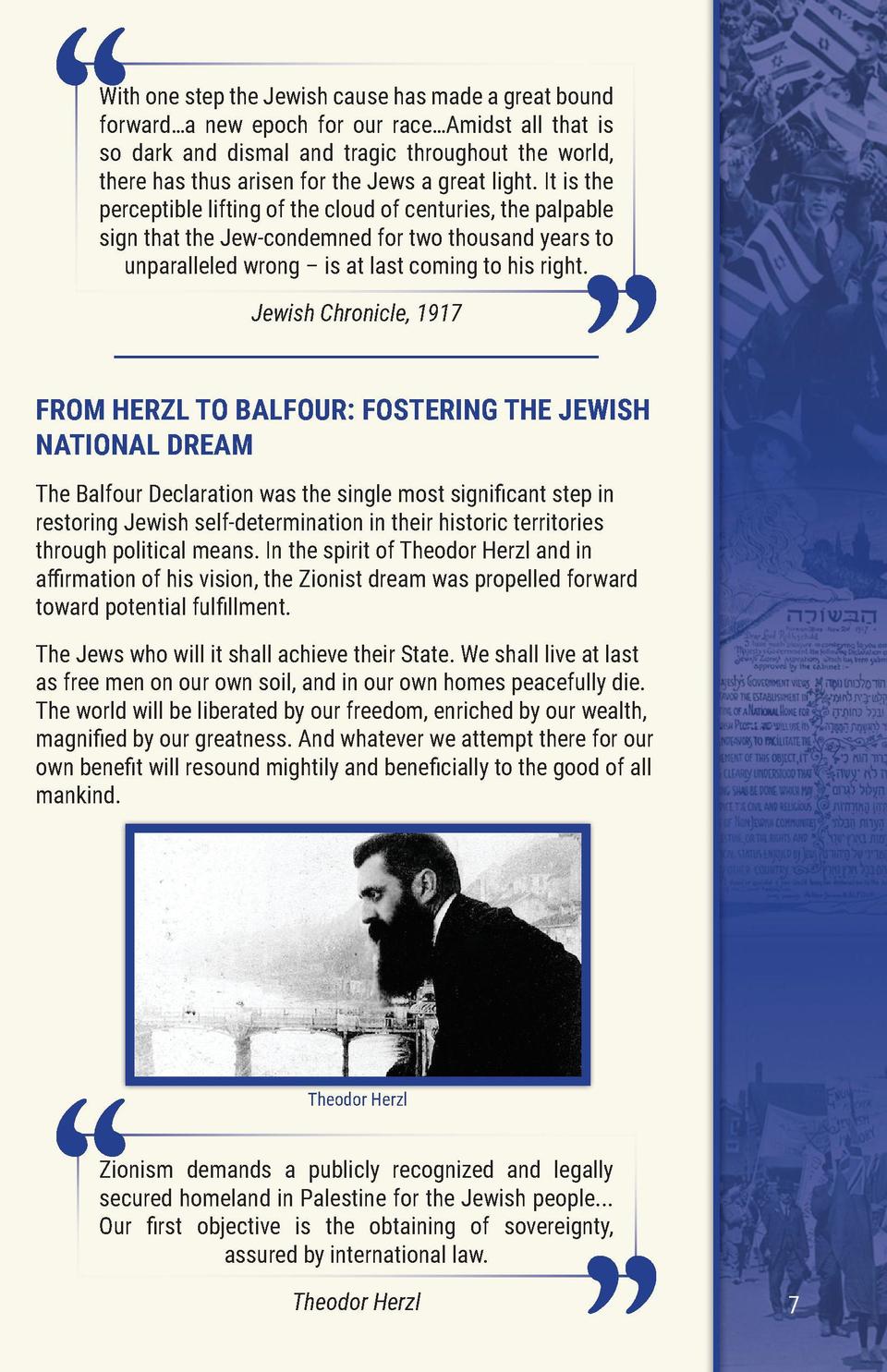 Balfour Info Booklet The Israel Forever Foundation