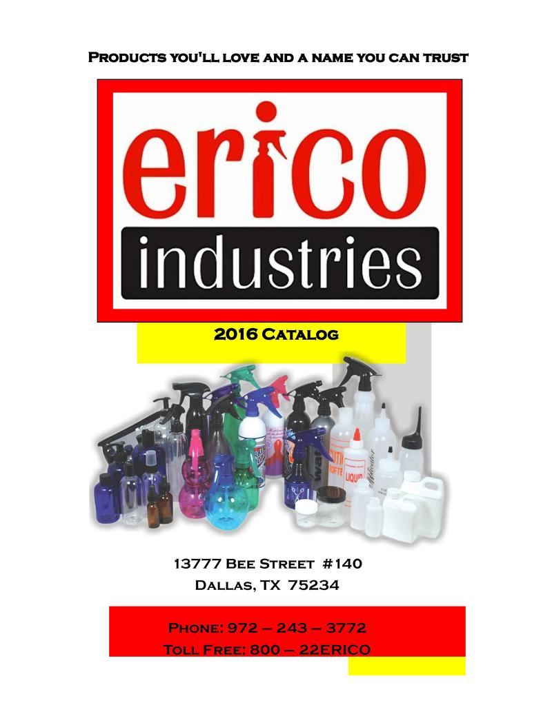 Erico 2016 Product Catalog