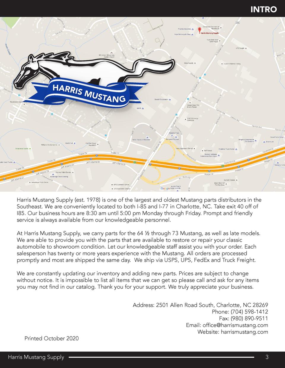 Harris Mustang Retail Catalog