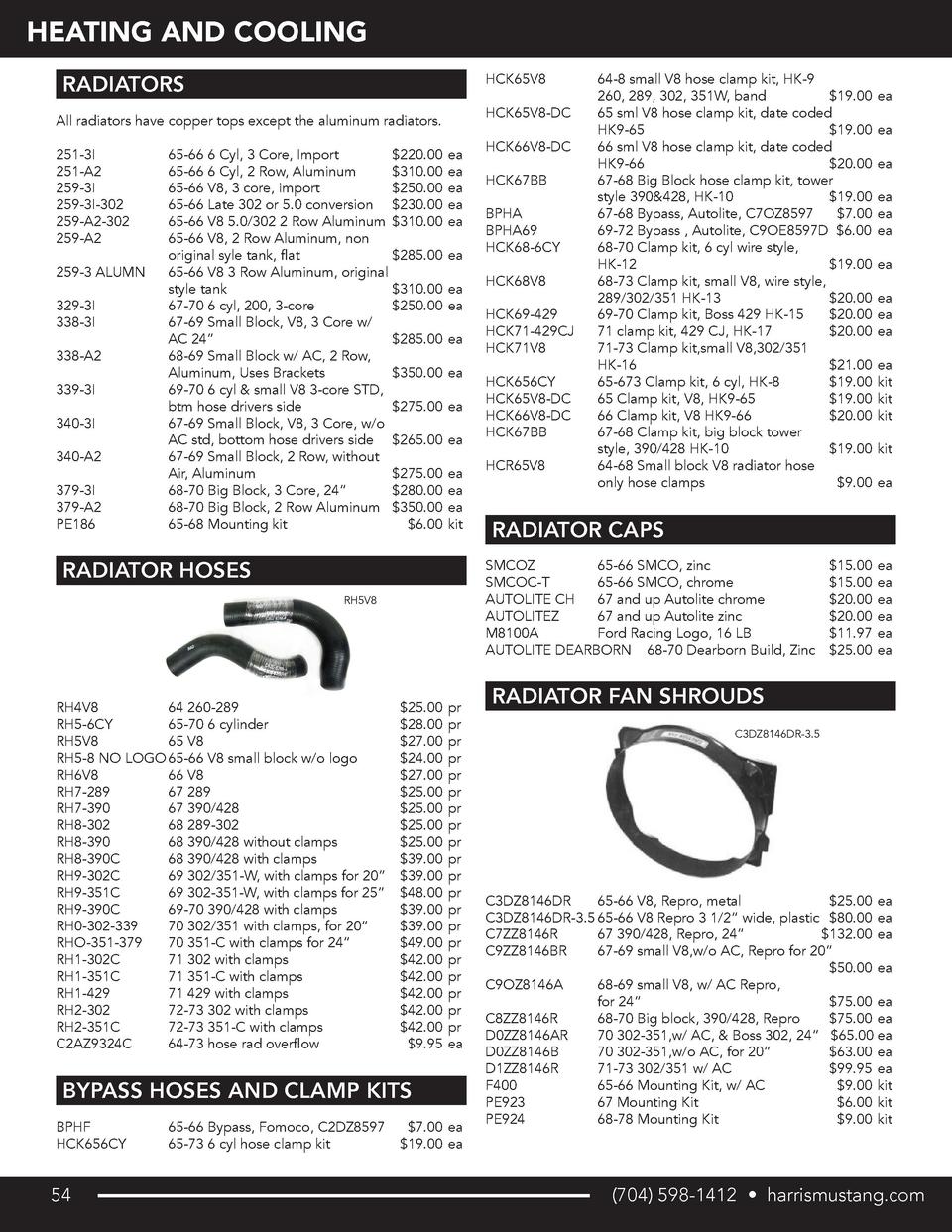 Harris Mustang Retail Catalog