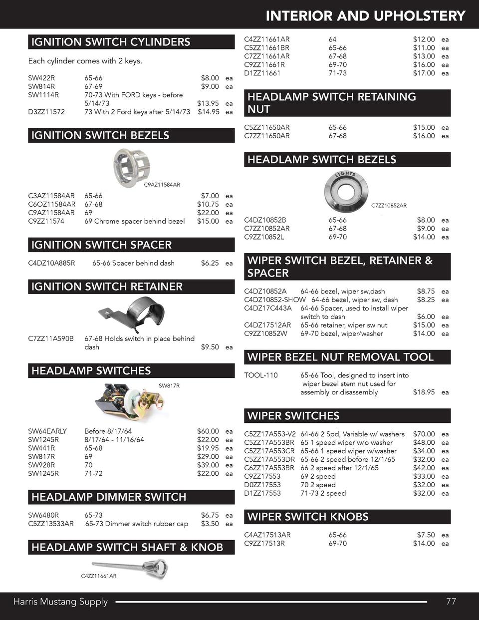 Harris Mustang Retail Catalog