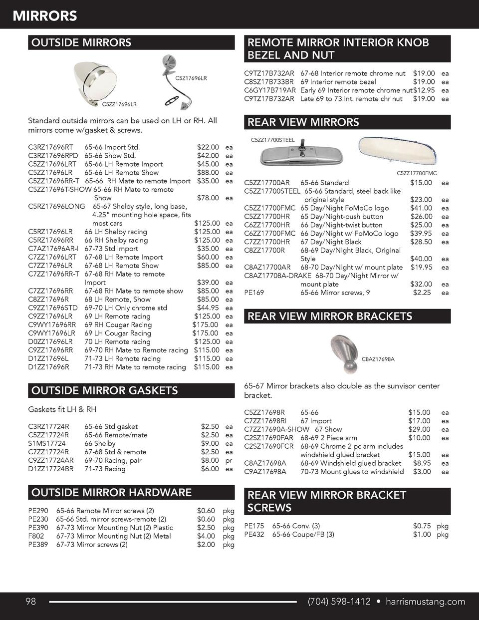 Harris Mustang Retail Catalog