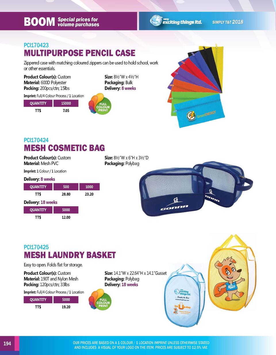 Promotional Products 2018