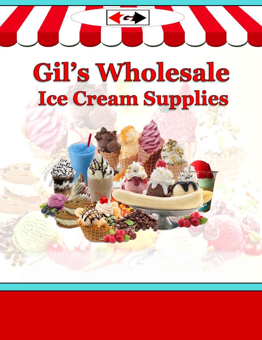 Gil's Wholesale Ice Cream Supplies Brochure 