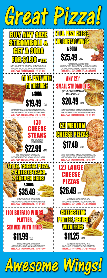 Lebels pizza new arrivals