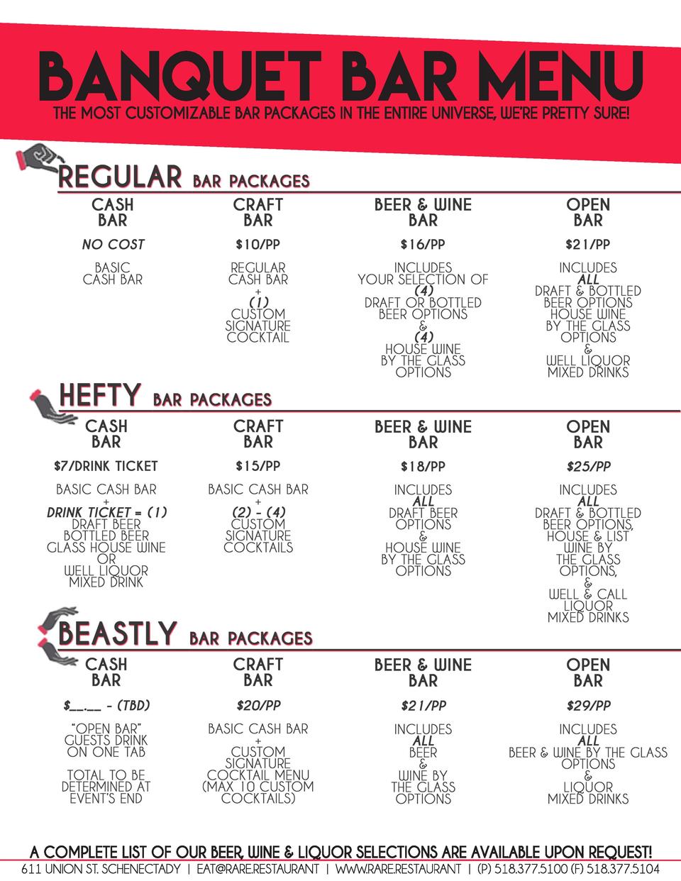 Catering & Banquet Menu