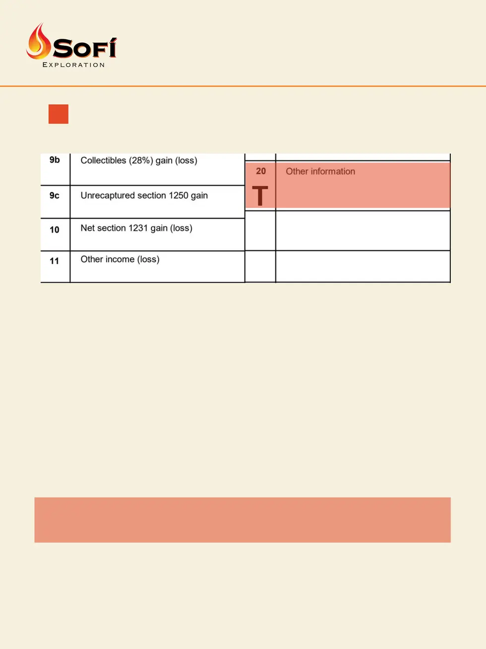 Sofi Exploration Tax Example Book