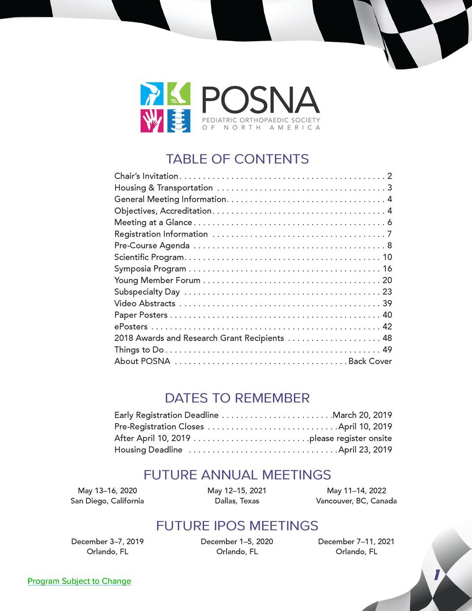 Posna Am19 Preliminary Program