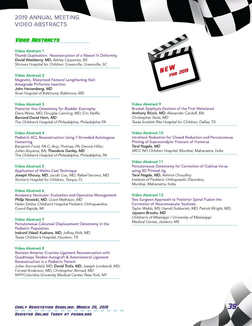 Posna Am19 Preliminary Program