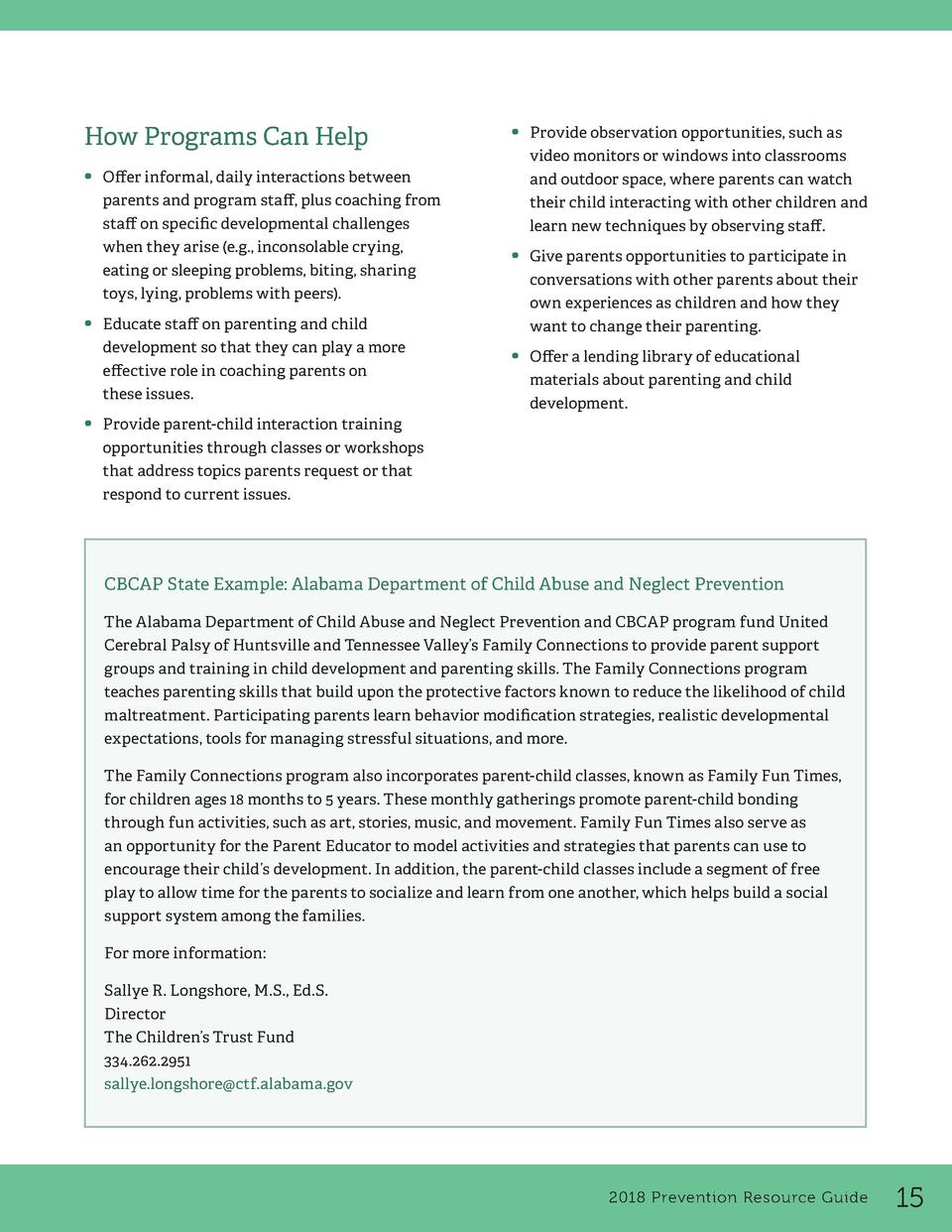 2018 Prevention Resource Guide