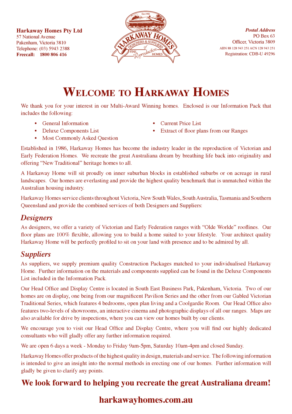 Information Pack