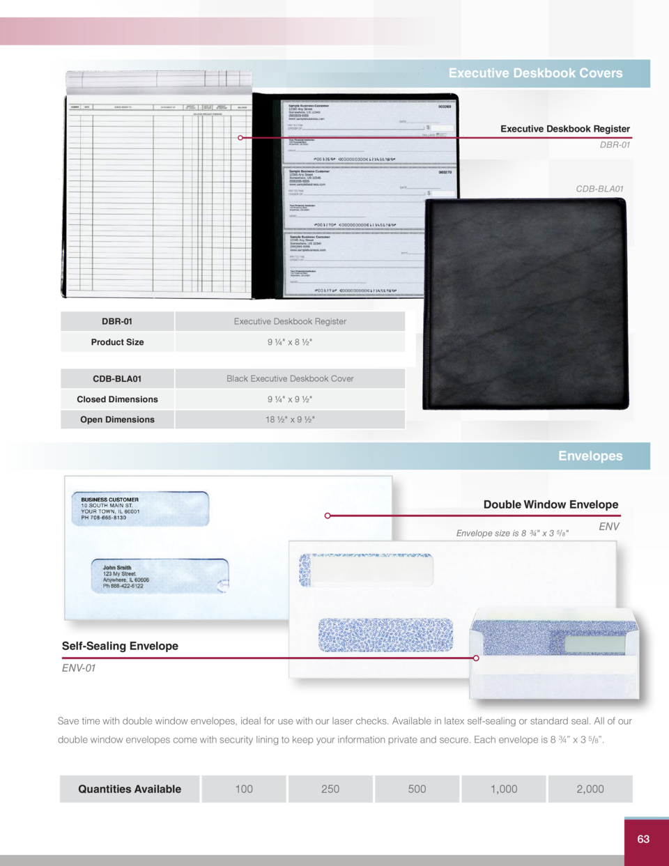 checks and banking supplies simplebooklet com executive check register
