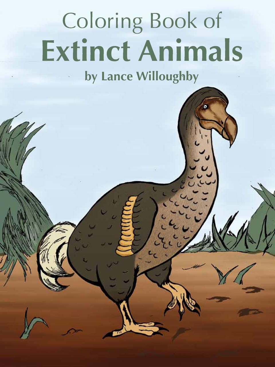 Extinct Animals Coloring Boock  simplebooklet.com