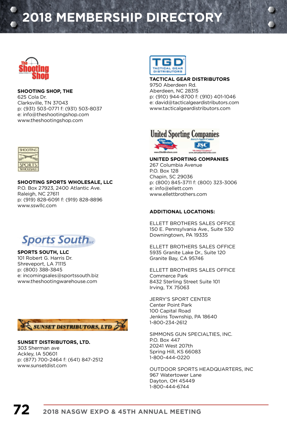 Nasgw 2018 Member Directory Simplebooklet Com