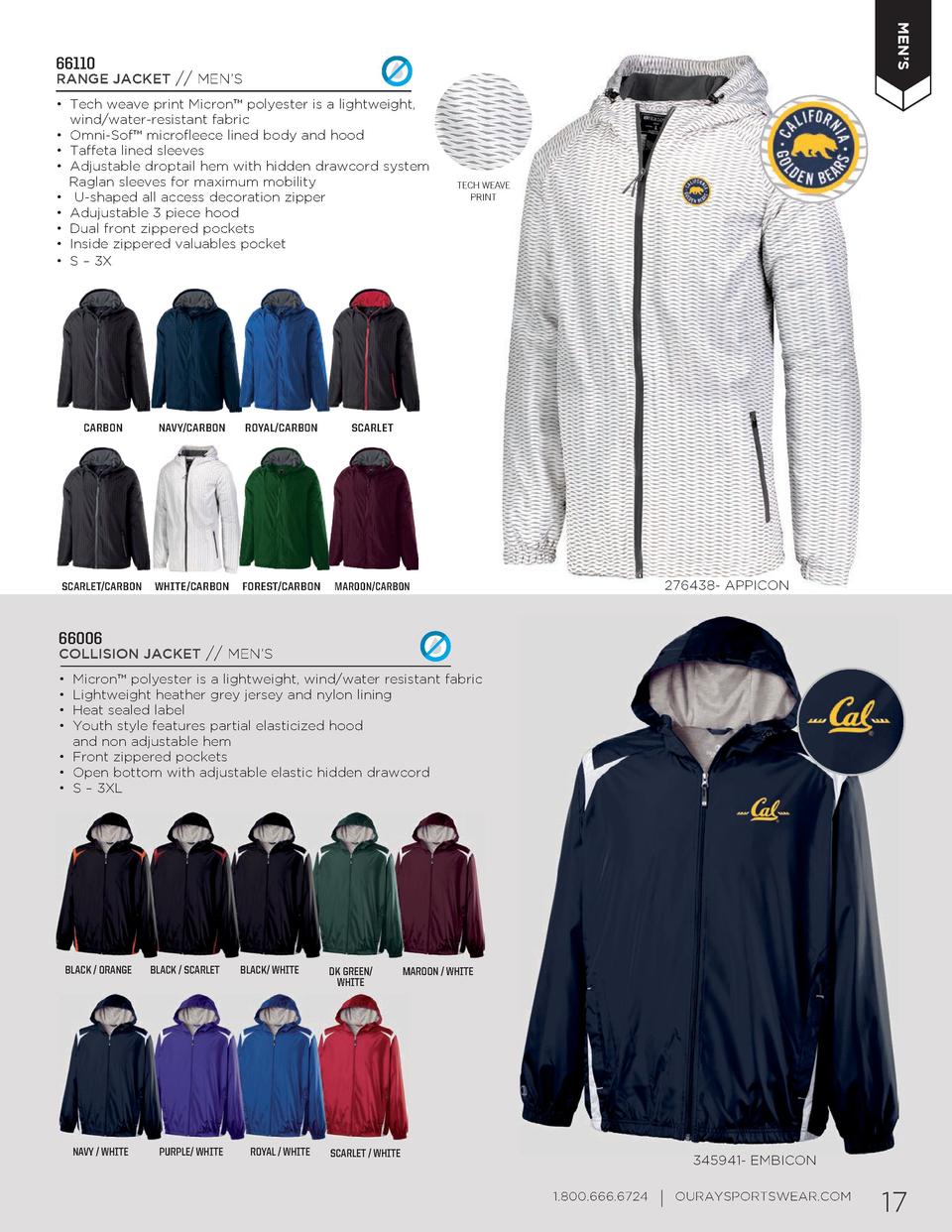 Ouray Sportswear NCAA mens Raider Soft Shell Jacket