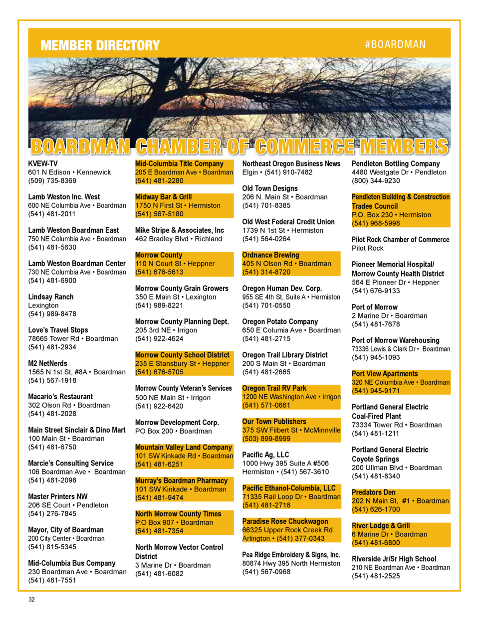 Boardman Chamber Of Commerce Directory Simplebooklet Com