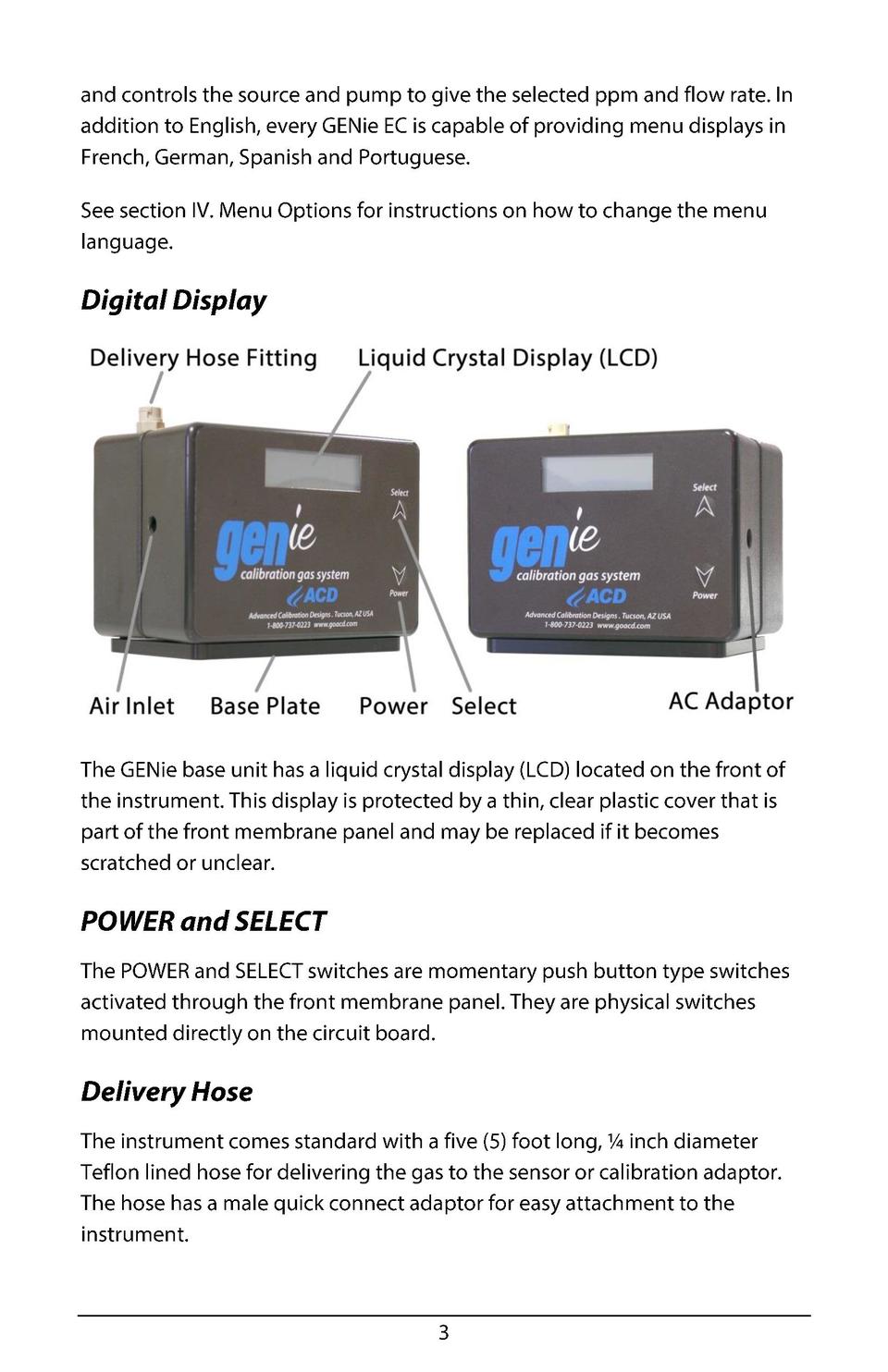 Genie ec instruction manual