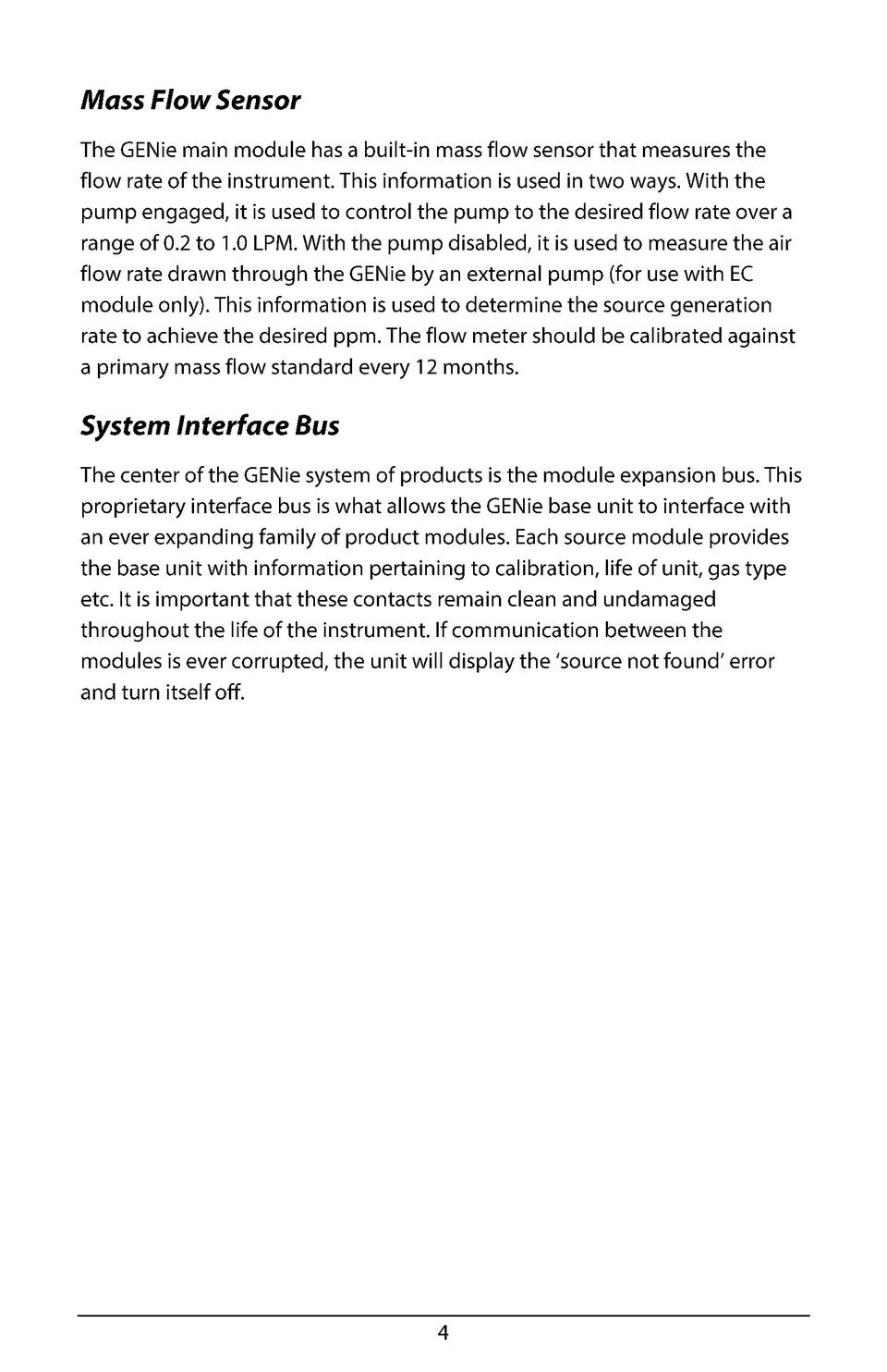 GENie EC Instruction Manual