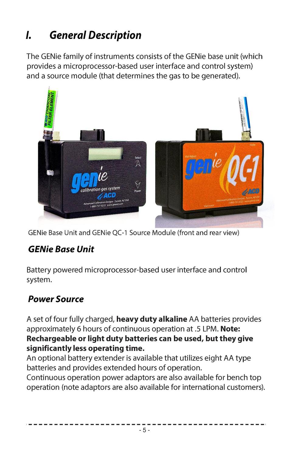 GENie QC1 Instruction Manual