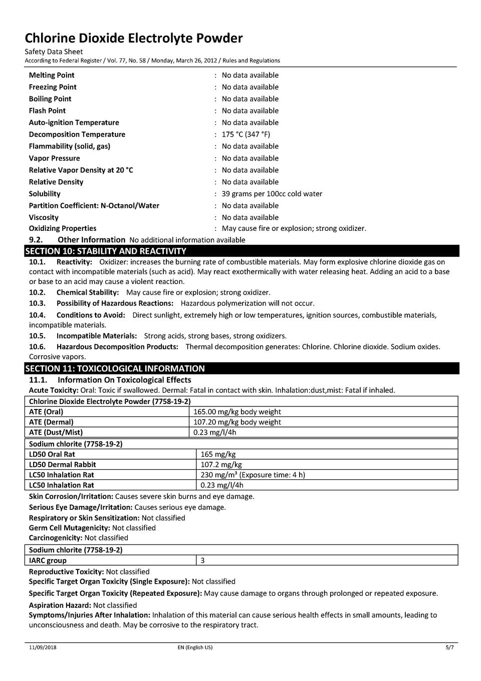 SDS Chlorine_Dioxide_Electrolyte
