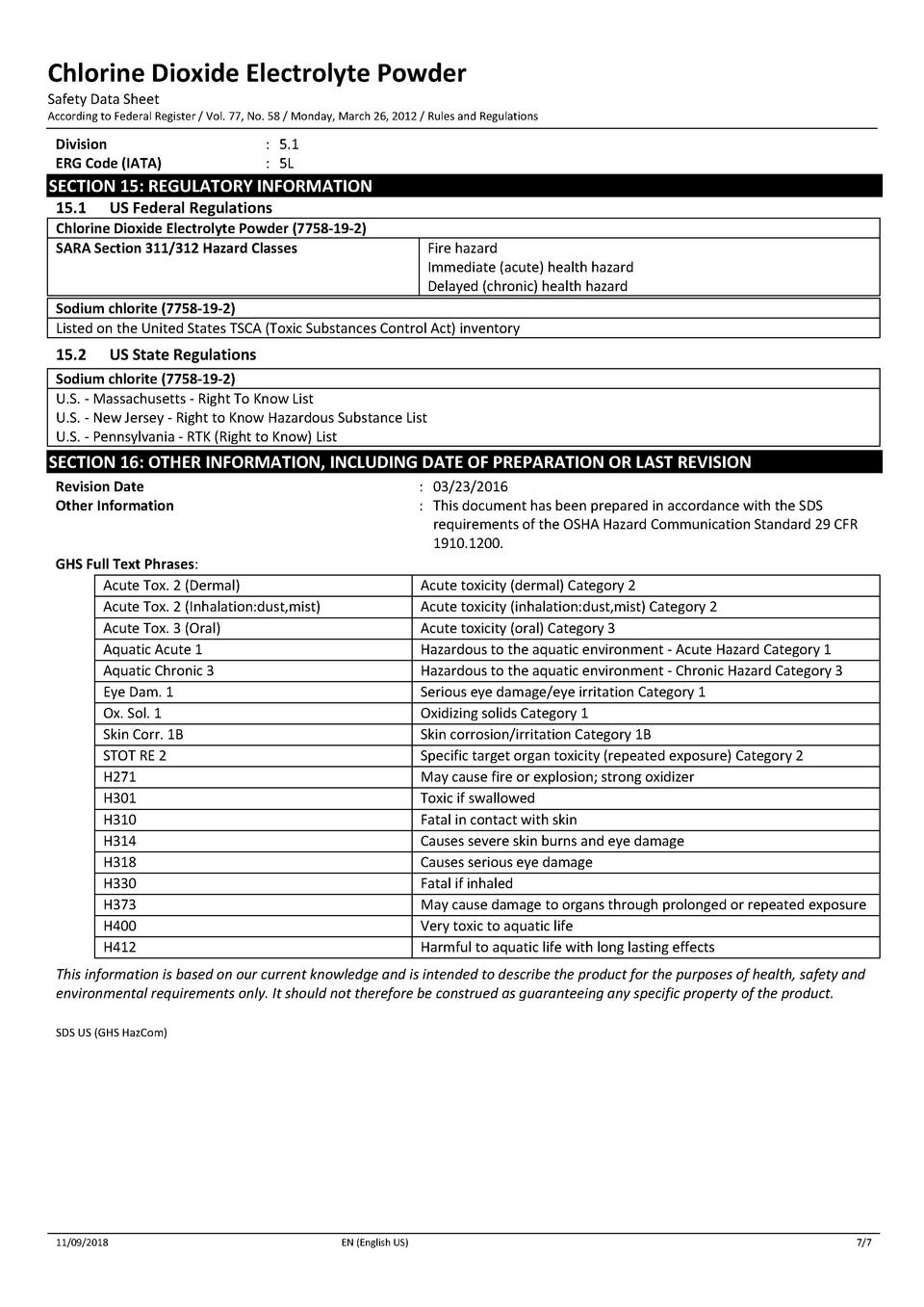 SDS Chlorine_Dioxide_Electrolyte