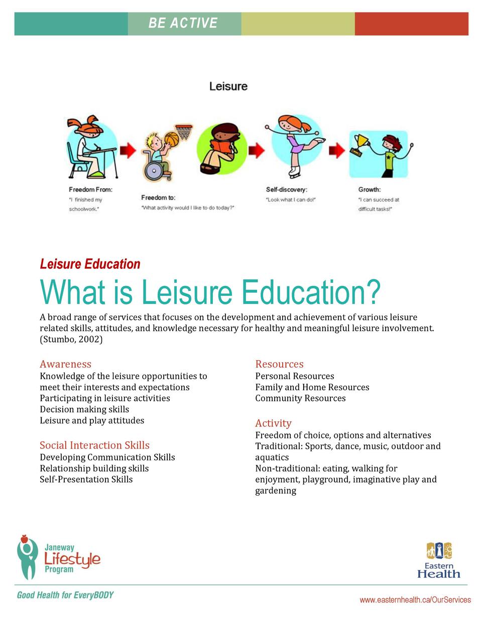 2019 Leisure Education