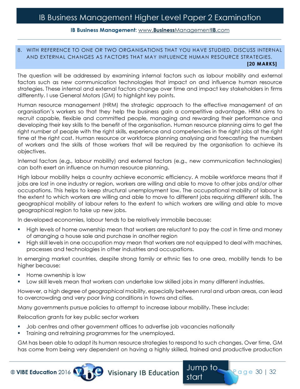 Answers HL Paper 2 Mocks 2016