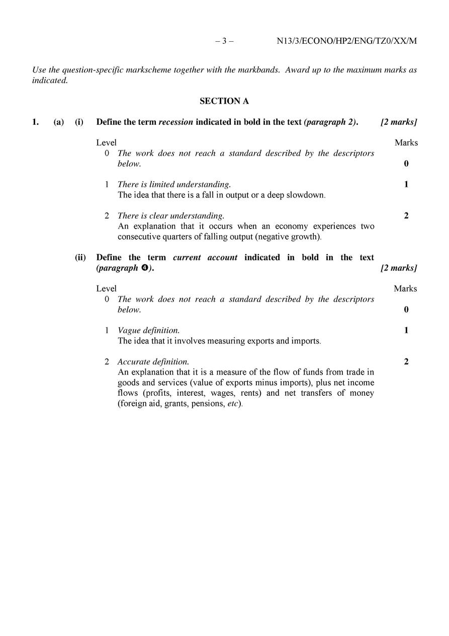 ib economics paper 3 practice