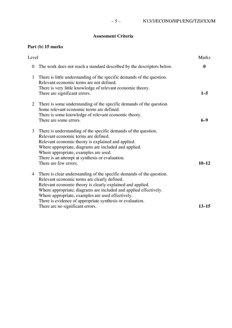 ib economics paper 1 sample answers pdf