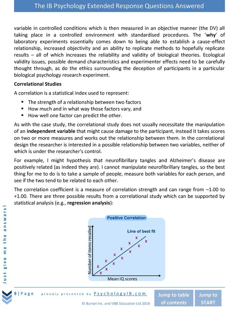 ib psychology erq critical thinking