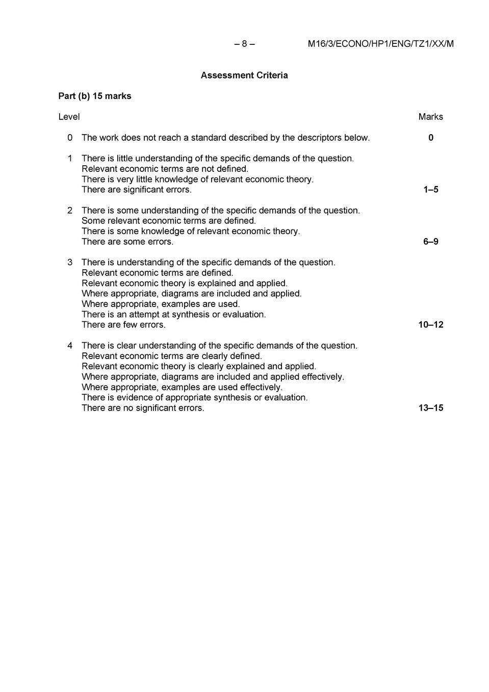  Paper 3 Economics Ib Hl May 2017 Past Papers Economics TZ1 TZ2 HL 