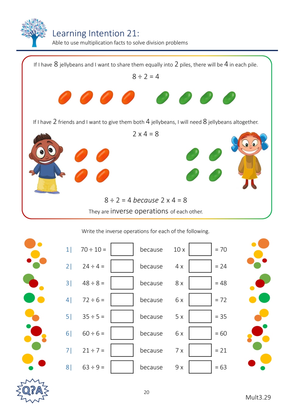 multiplication level 3 sample simplebookletcom