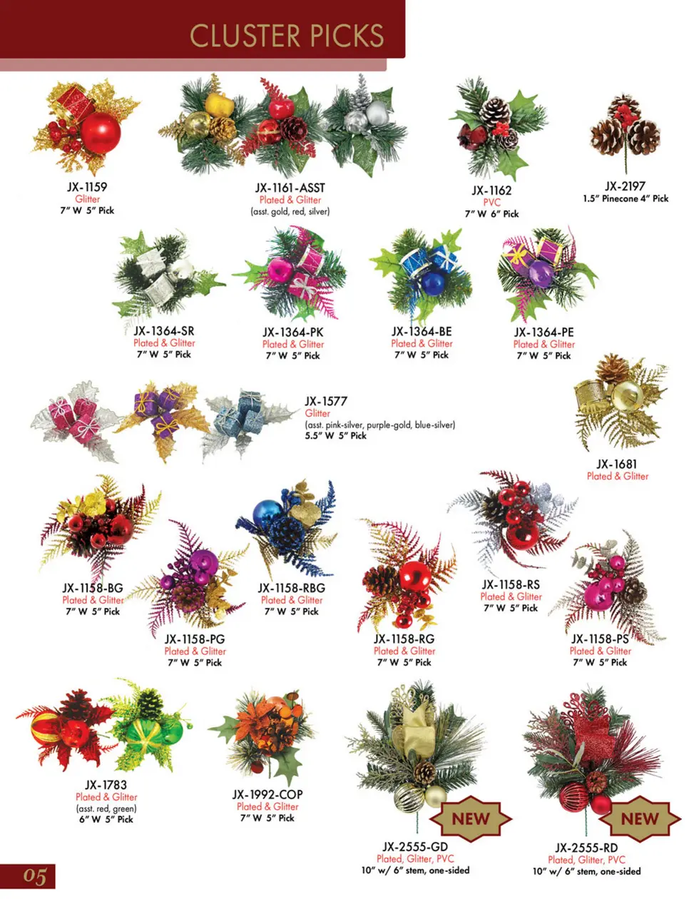 Floral Novelty Pick Catalog