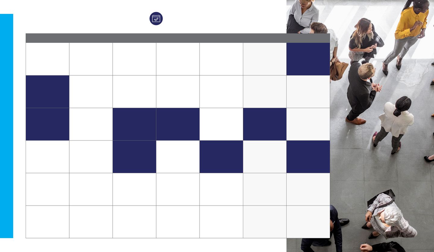 Blue Arrow EDI Calendar