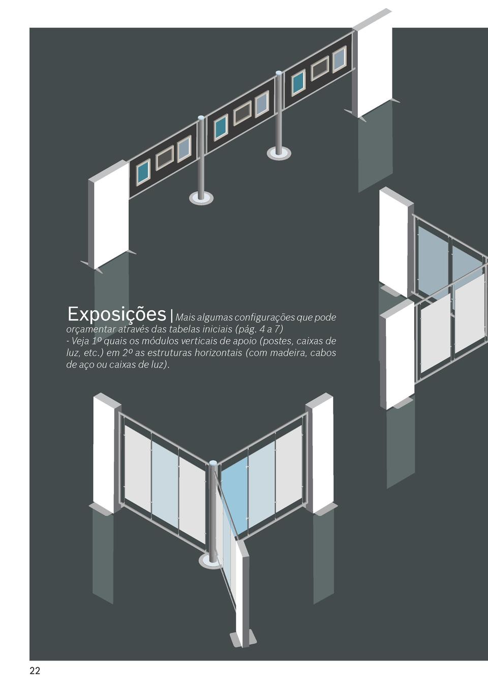 Exposi    es   Mais algumas configura    es que pode  or  amentar atrav  s das tabelas iniciais  p  g. 4 a 7  - Veja 1   q...