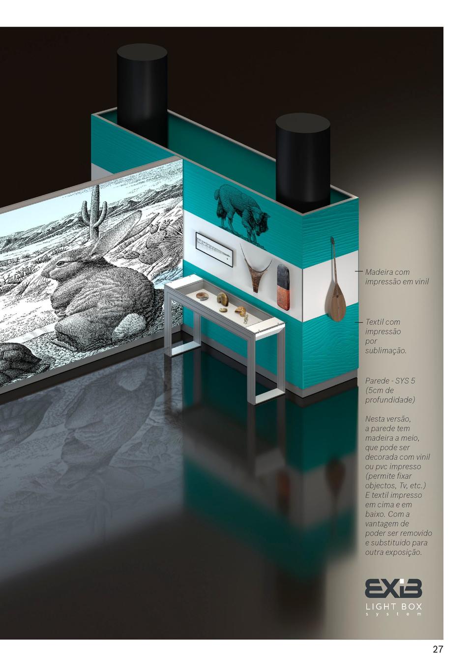 Parede - SYS 5  5cm de profundidade  Ideal para contornar pilares. A imagem da parede pode ser feita em madeira com vinil ...