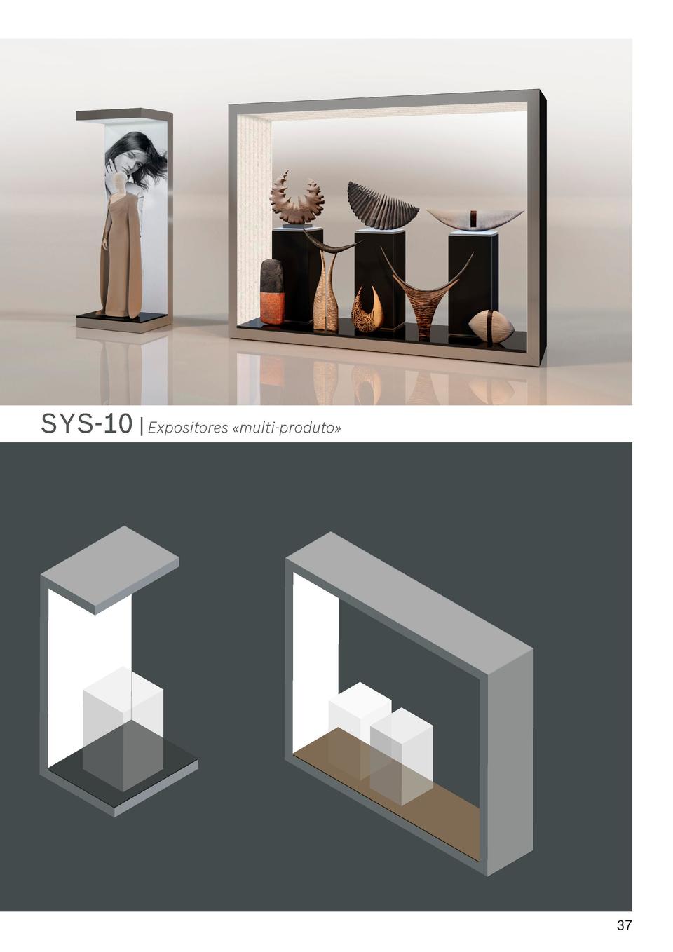 SYS-10   EXPOSITORES Algumas ideias para renova    o da sua loja, museu ou show-room. O destaque da caixa de luz ajuda a p...