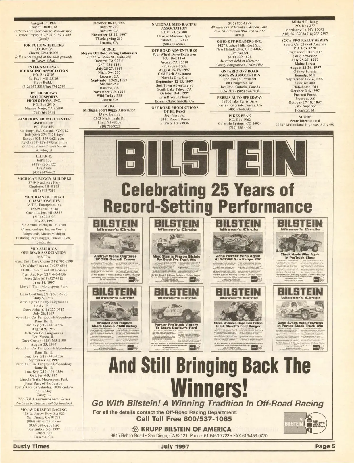 1997 Volume 14 Number 7 Dusty Times Magazine