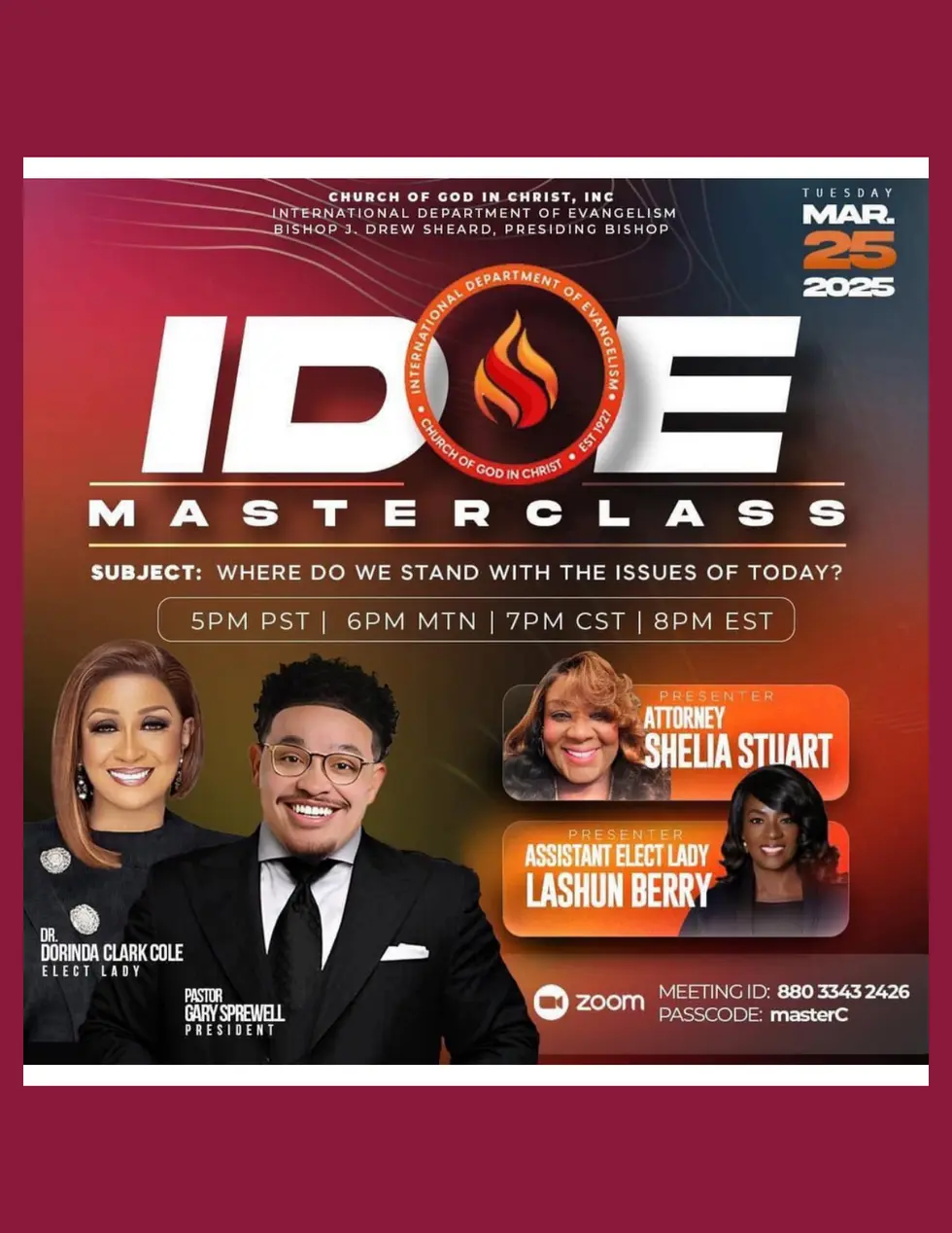 March 25, 2025 IDOE MASTERCLASS BOOKLET
