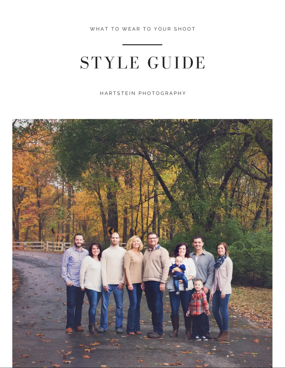 Family Style Guide : simplebooklet.com