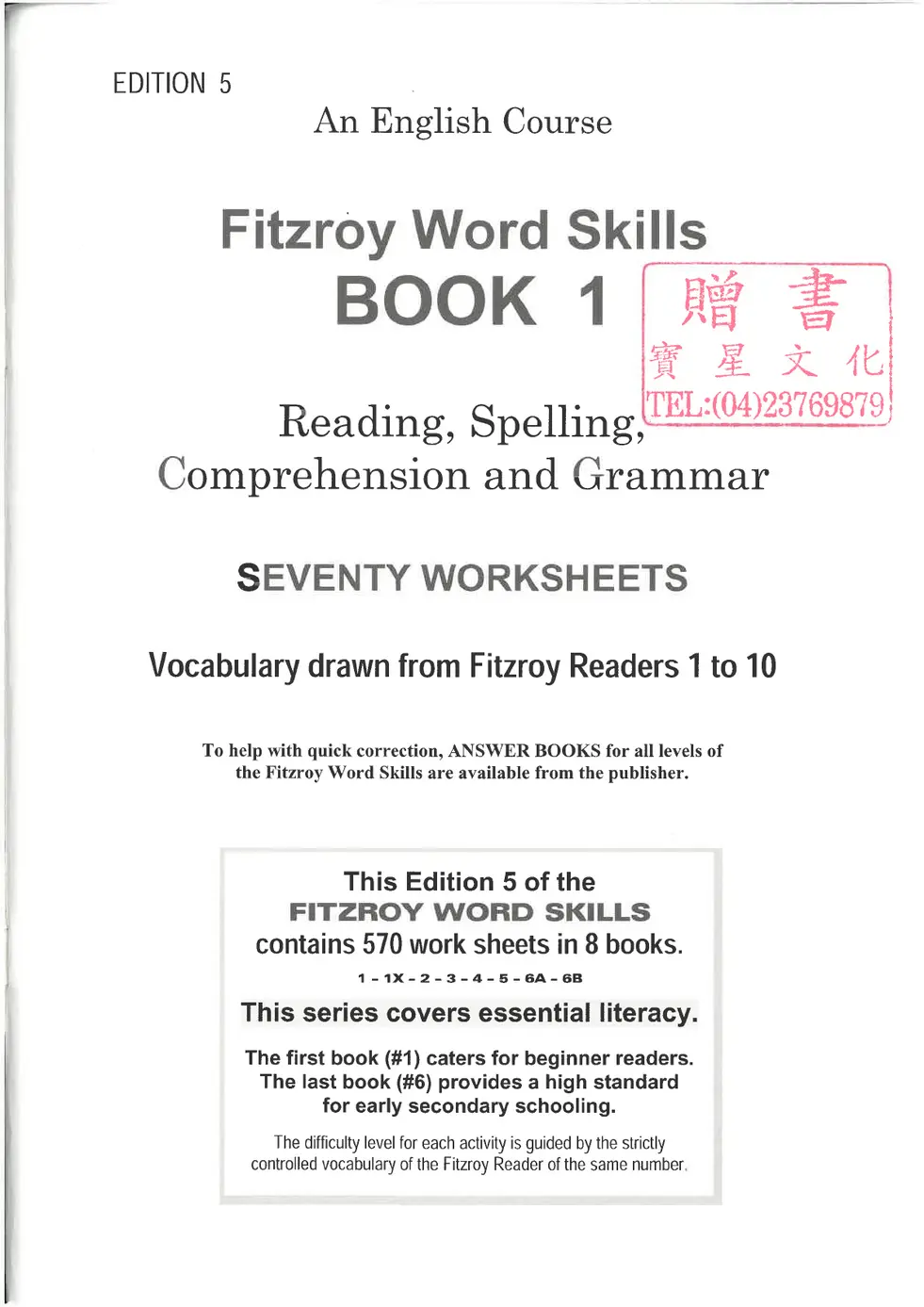 Fitzroy Readers Workbook