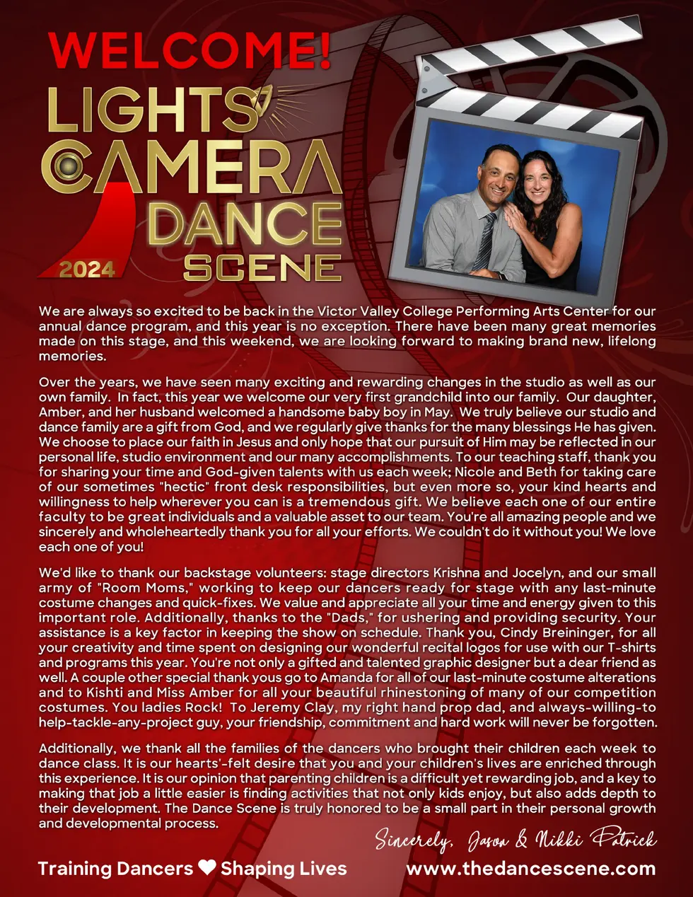 Lights Camera Dance Scene : simplebooklet.com