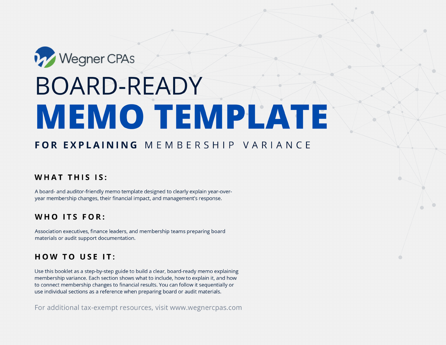 Board Memo Template