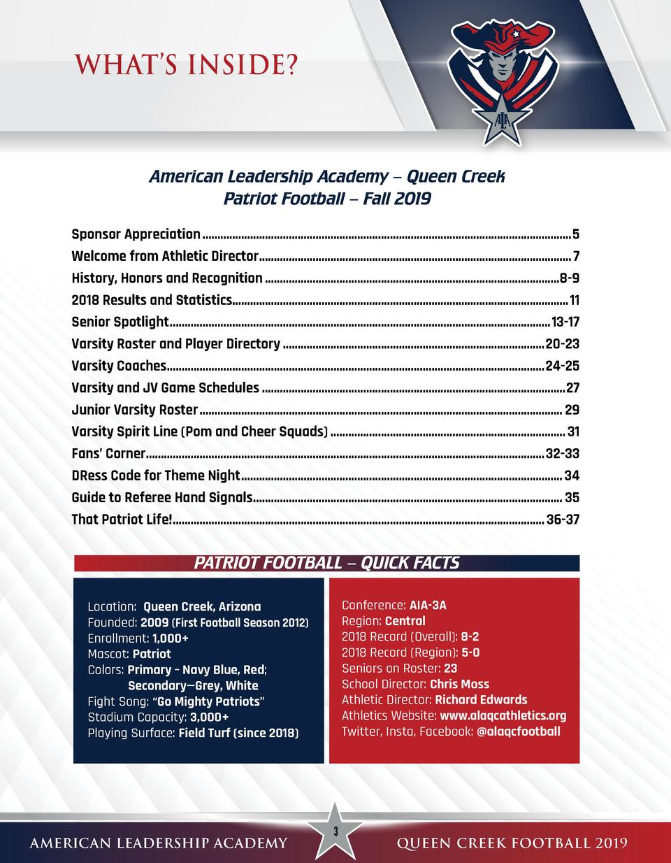 American Leadership Academy Qc Football Simplebooklet Com